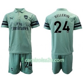 Camisolas de Futebol Arsenal Bellerin 24 Criança Equipamento 3ª 2018/19 Manga Curta